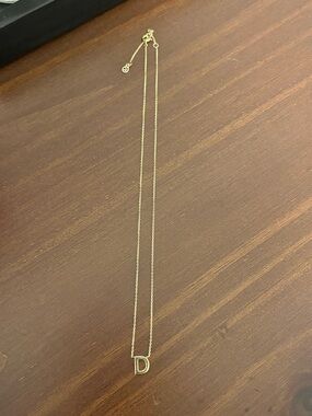 Mejuri LETTER NECKLACE - D 14K Gold